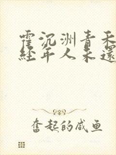 霍沉洲青禾此去经年人未还小说