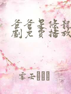 爸爸是条龙电视剧免费播放