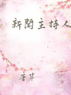 新闻主持人女