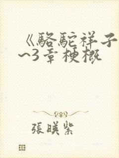 《骆驼祥子》1~3章梗概