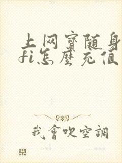 上网宝随身wifi怎么充值