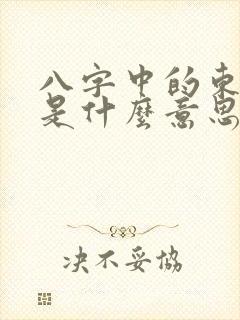 八字中的东四命是什么意思