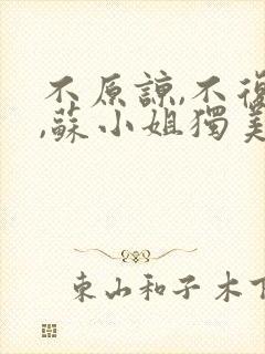 不原谅,不复合,苏小姐独美全文小说