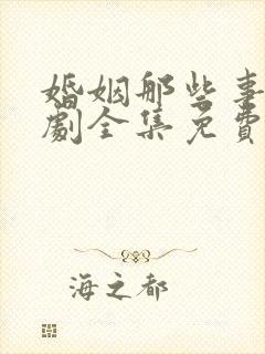 婚姻那些事电视剧全集免费观看完整版