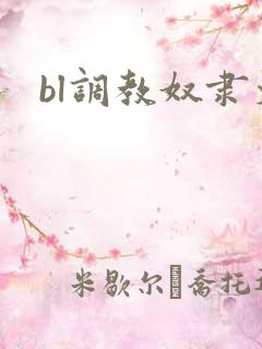 bl调教奴隶文