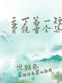 天下第一短剧免费观看全集完整版