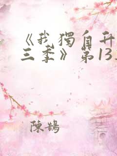 《我独自升级第三季》第13集全集在线