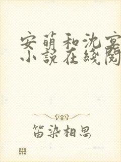 安萌和沈宴昭的小说在线阅读
