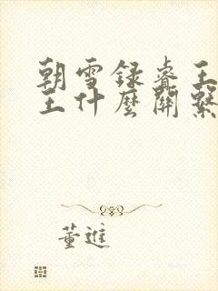 朝雪录睿王和晋王什么关系