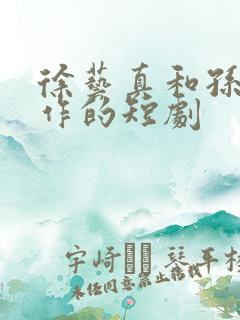 徐艺真和孙越合作的短剧