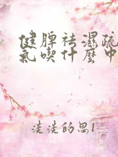 健脾祛湿疏肝理气吃什么中成药