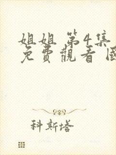 姐姐 第4集 免费观看 国语