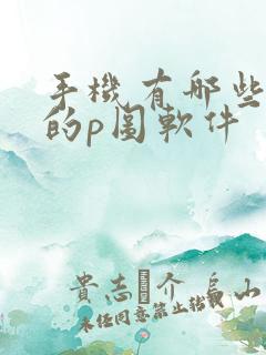 手机有哪些好用的p图软件