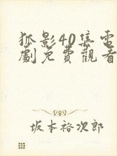 狐影40集电视剧免费观看全部