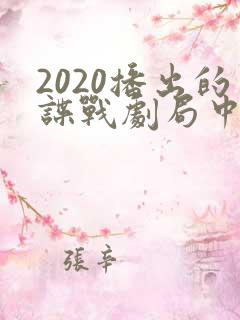 2020播出的谍战剧局中人