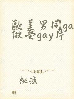 欧美男同gay做受gay片