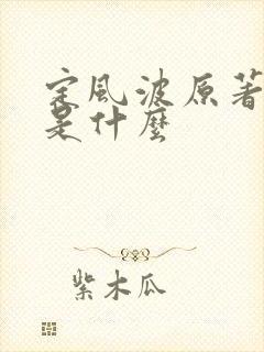 定风波原著结局是什么