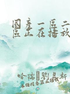 国产一区二区三区正在播放