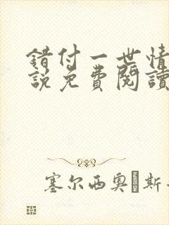 错付一世情深小说免费阅读