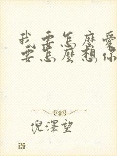 我要怎么爱你,要怎么想你是什么歌