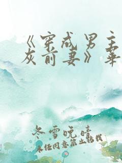 《穿成男主的炮灰前妻》华阙阙
