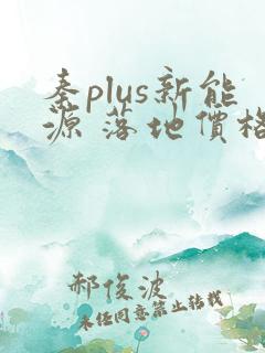 秦plus新能源 落地价格
