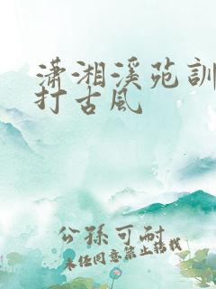 潇湘溪苑训诫挨打古风