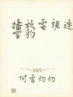 播放电视连续剧雪豹