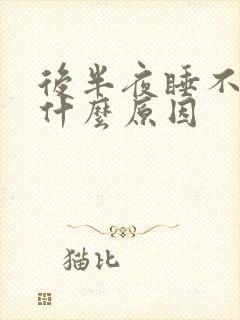 后半夜睡不着是什么原因