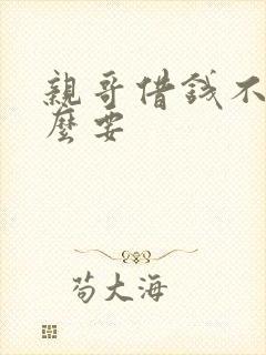 亲哥借钱不还怎么要