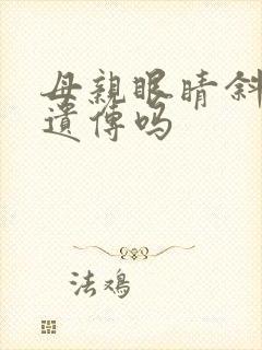 母亲眼睛斜视会遗传吗