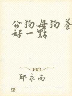 公狗母狗养哪个好一点 公狗母狗养哪个好一点