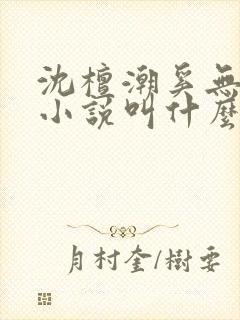 沈檀潮奚无霁的小说叫什么名字 沈檀潮奚无霁的小说叫什么名字