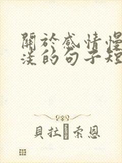 关于感情慢慢变淡的句子短句 关于感情慢慢变淡的句子短句