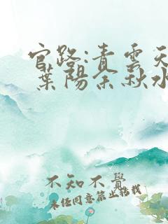 官路:青云天骄 叶阳余秋水