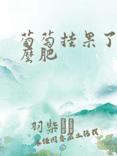 葡萄挂果了施什么肥