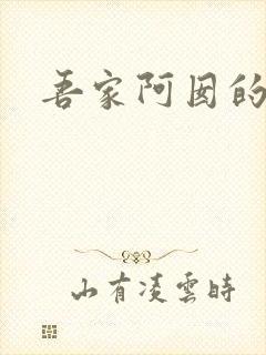 吾家阿囡的小说
