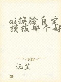 ai换脸自定义模板哪个好用