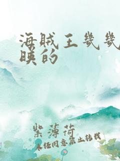 海贼王几几年上映的