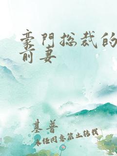 豪门总裁的天价前妻 豪门总裁的天价前妻