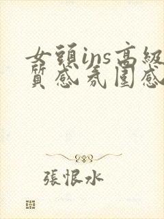 女头ins高级质感氛围感