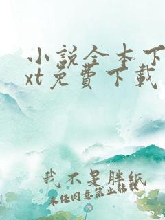 小说全本下载txt免费下载