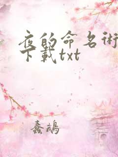 夜的命名术免费下载txt