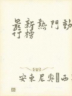 最新热门动漫排行榜