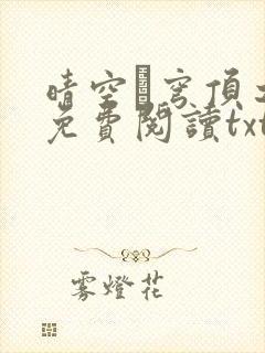 晴空·穹顶之上免费阅读txt