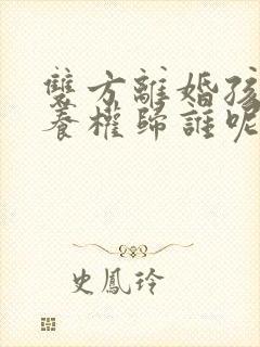 双方离婚孩子抚养权归谁呢