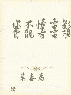 你不懂电影网免费观看电视剧大全