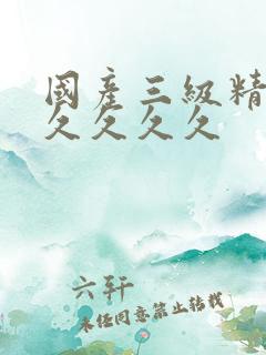 国产三级精品久久久久久