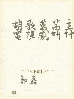 胡歌万茜主演的电视剧叫什么名字 胡歌万茜主演的电视剧叫什么名字