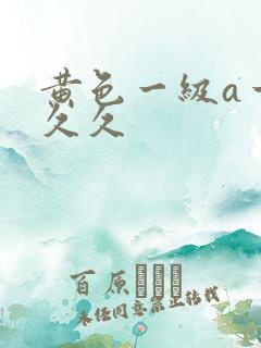 黄色一级a一片久久